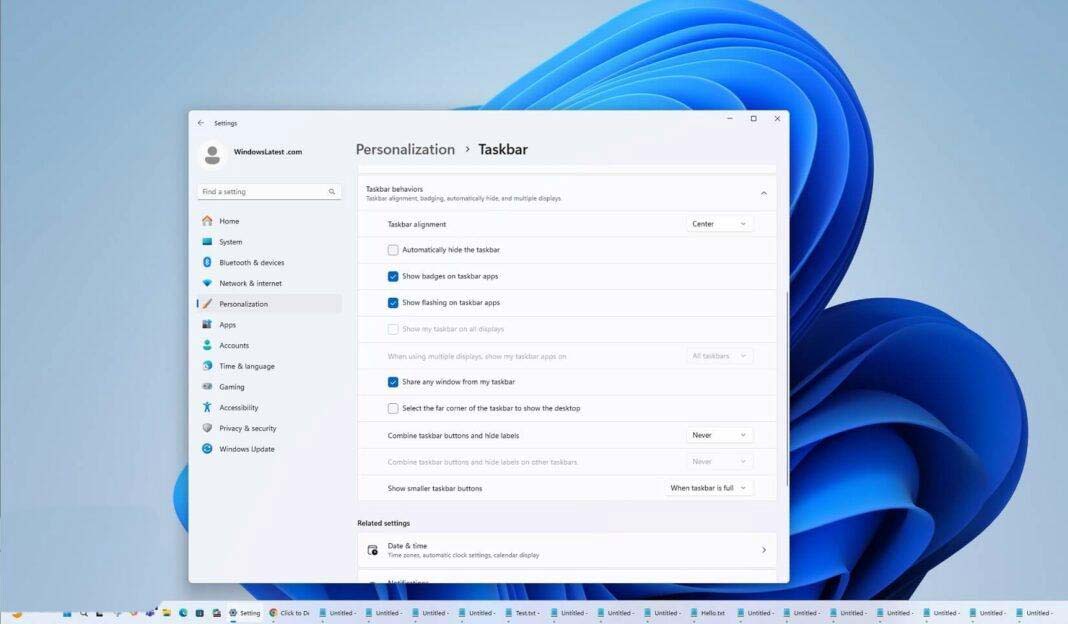 任务栏图标支持自动缩放! Win11 Dev KB5055625更新发布