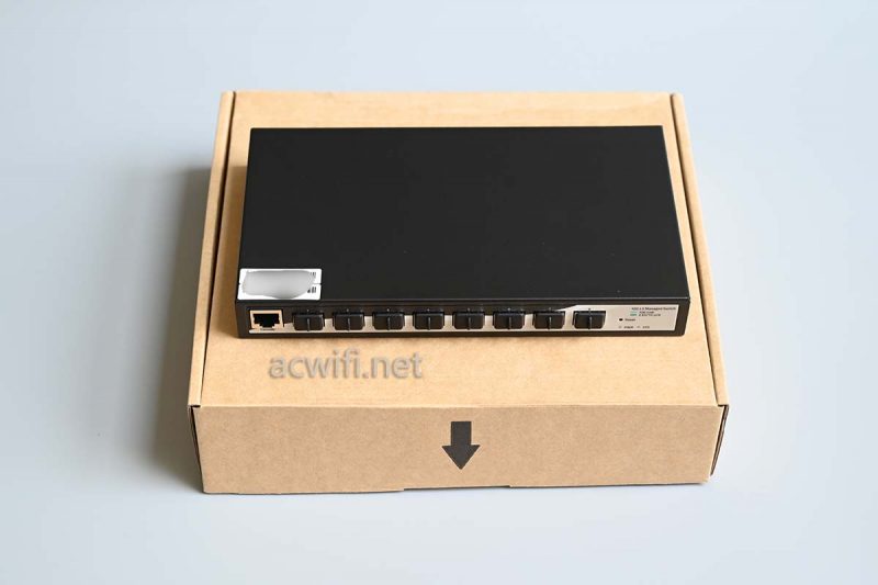 联果8口万兆三层全光交换机LG-SWTGW3C8F拆机测评