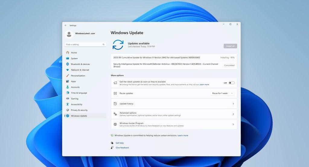 微软紧急重发修复补丁KB5063060! Win11六月更新引发游戏兼容性危机 微软紧急重发修复补丁KB5063060! Win11六月更新引发游戏兼容性危机