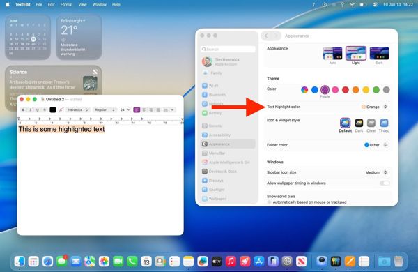 苹果macOS 26 Tahoe主题功能大升级:可定制图标/高亮文本/文件夹颜色 苹果macOS 26 Tahoe主题功能大升级:可定制图标/高亮文本/文件夹颜色