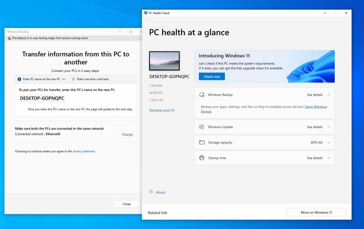 微软推出新备份工具:助力用户将数据从Win10迁移至Win11 微软推出新备份工具:助力用户将数据从Win10迁移至Win11