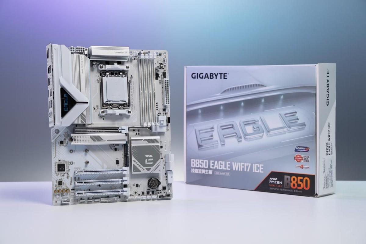 高性价比纯白ATX主板! 技嘉B850 EAGLE WIFI7 ICE主板测评