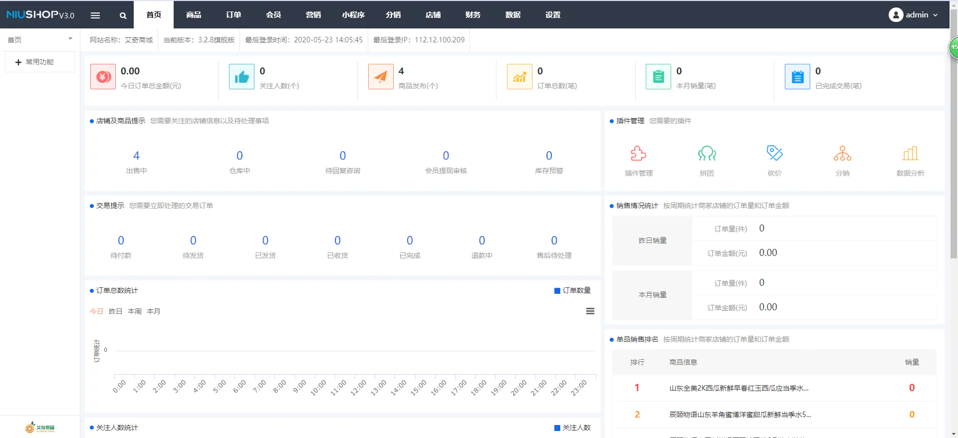 A735 niushop分销版开源商城旗舰版v3.7商城源码旗舰版破解开心版